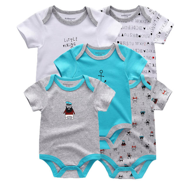 5 Pieces Baby Body suits