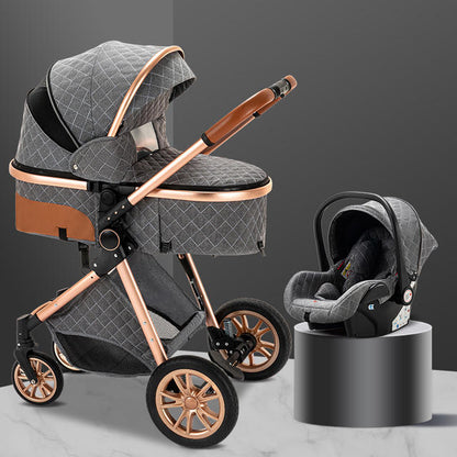 3 in 1 Luxurious Baby Stroller