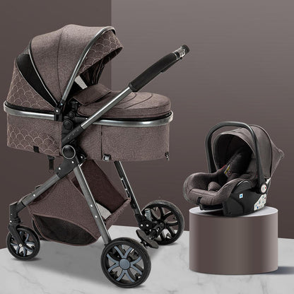 3 in 1 Luxurious Baby Stroller